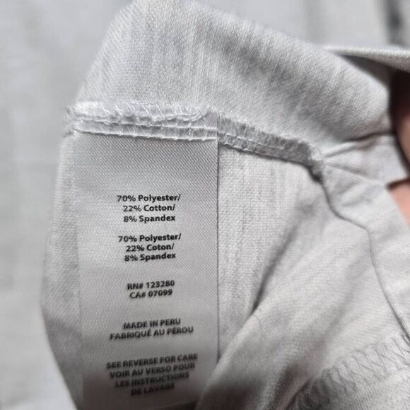 5/$25 Travis Mathew Polo Shirt Mens XXL (Slim Fit) Light Gray Short Sleeve Logo - Picture 7 of 7